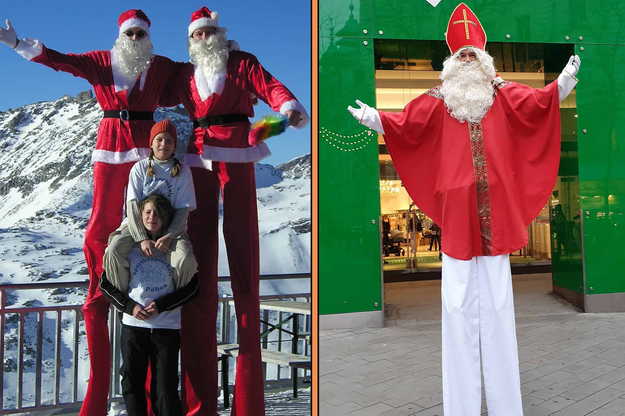 Weihnachtsspezial 05 Weihnachtsmann, Nikolaus oder Engel ... auch auf Stelzen