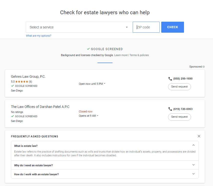 Google Local Services Ads for Lawyers 4 Google Local Services Ads for Lawyers 1