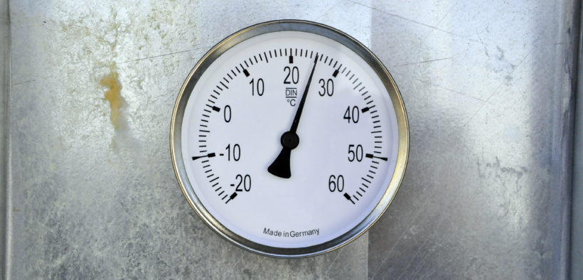 Anzeige der Vorlauftemperatur