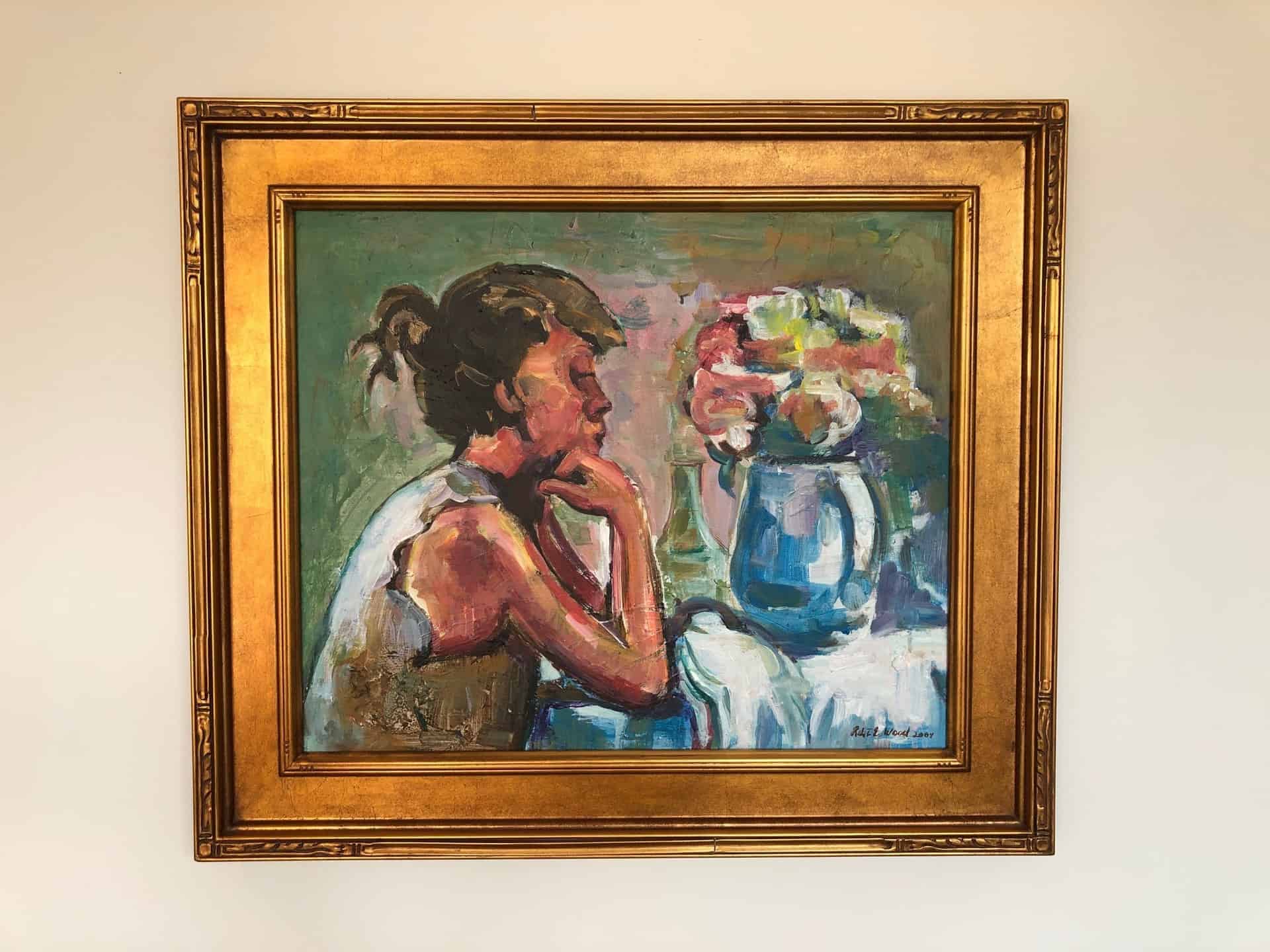 Girl with Vase by Robert Wood