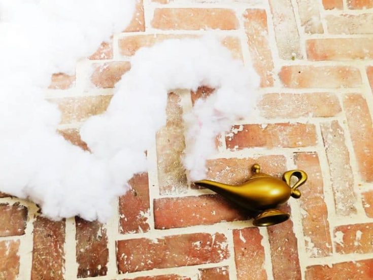 genie bottle with smoke coming out of it