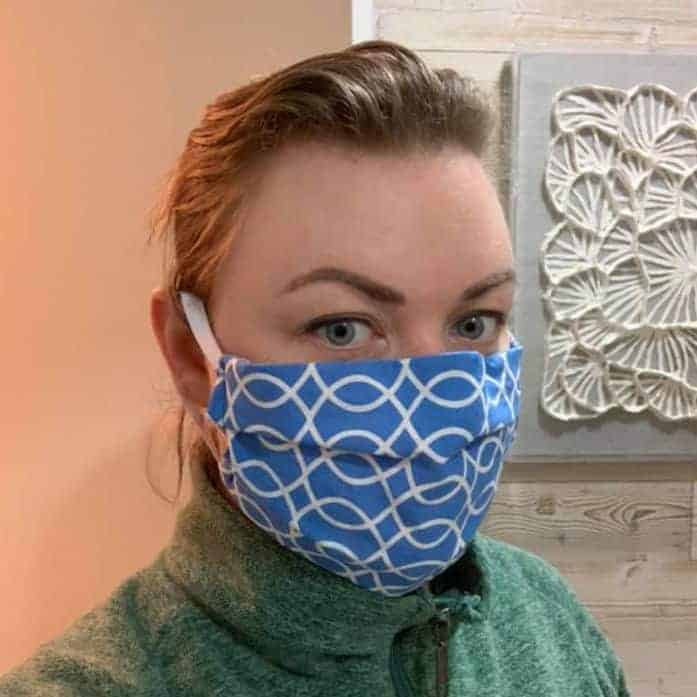 DIY fabric face mask