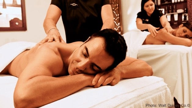 A massage is a great start to a disney world date night