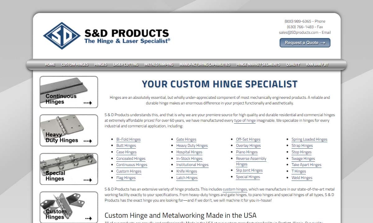 S & D Products, Inc. S & D Products, Inc.