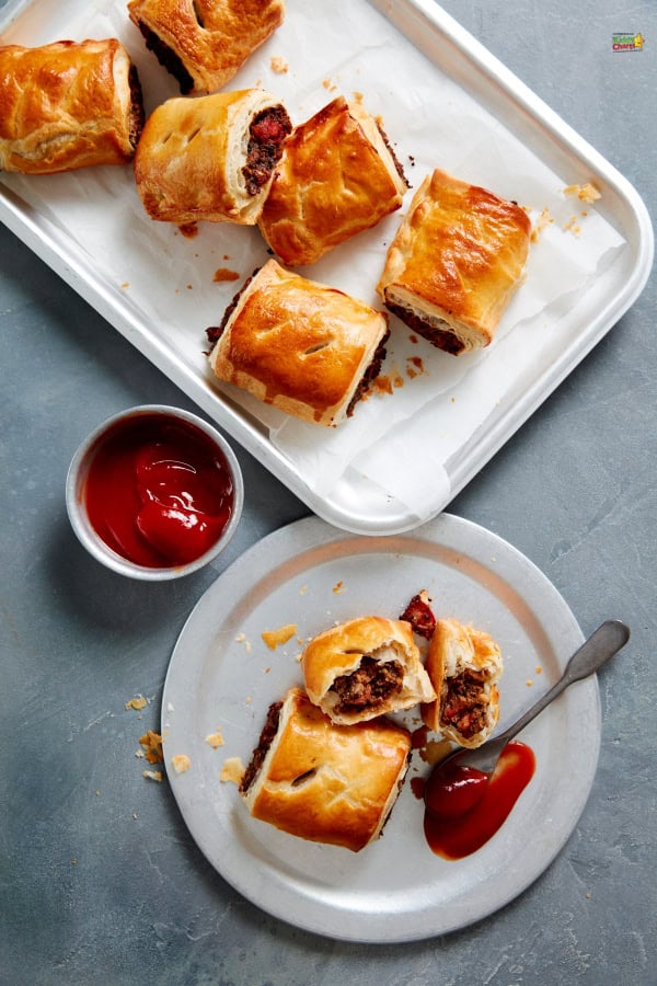 Quick After School Snack: Spanish Chorizo and Mushroom Sausage Rolls