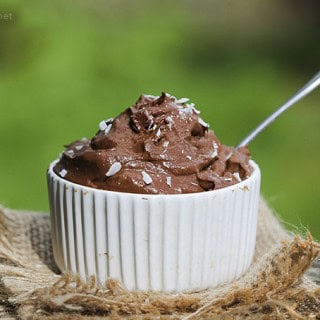 Raw Chocolate Mousse with avocado and banana - gluten-free, dairy-free, vegan by Anastasia, Kind Earth