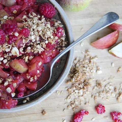 Rasberry & Apple Breakfast Compote by Trinity - vegan and gluten-free
