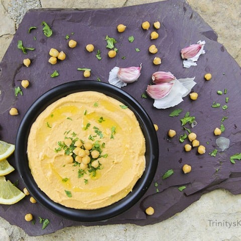 Sweet potato hummus - delicious, naturally vegan , dairy-free and gluten-free by Trinity