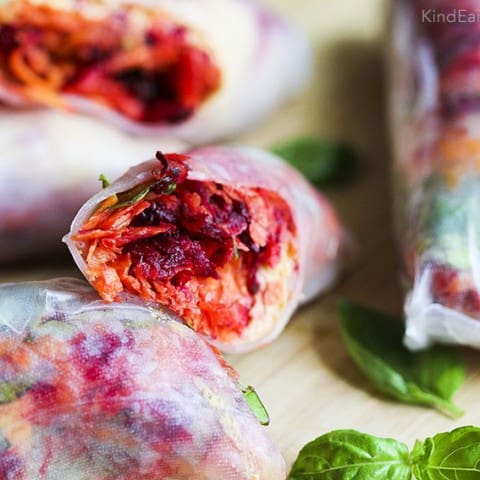 Spring rolls with rice paper wraps made easy - by Anastasia KindEarth