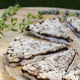 Date Slices - gluten-free vegan, date & maple sweetened by Anastasia https://www.KindEarth.net