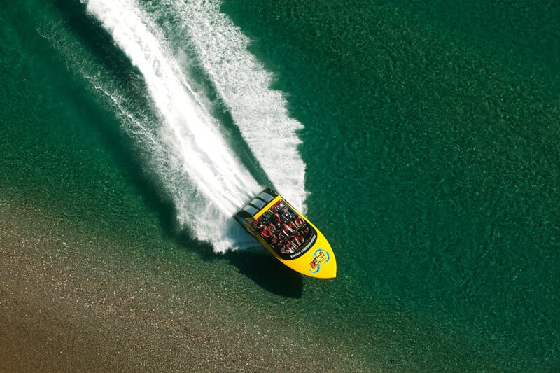 Aerial views of KJet Queenstown Jet Boating Aerial views of KJet Queenstown Jet Boating