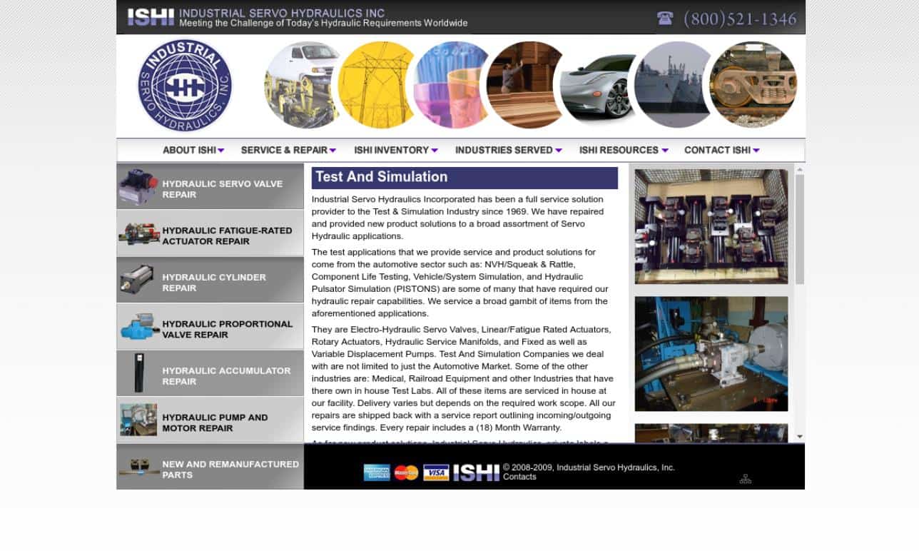 Industrial Servo Hydraulics, Inc. Industrial Servo Hydraulics, Inc.