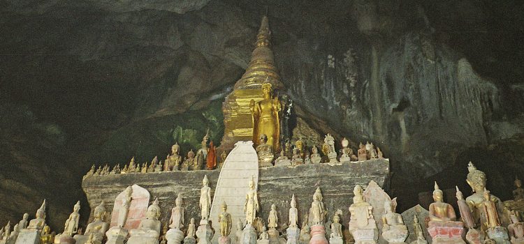 miniature Buddha sculptures in the Pak Ou caves Miniature Buddhas in the Pak Ou caves