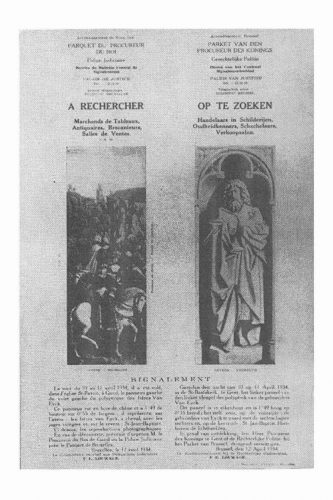 Opsporingsbericht 1934 Opsporingsbericht 1934