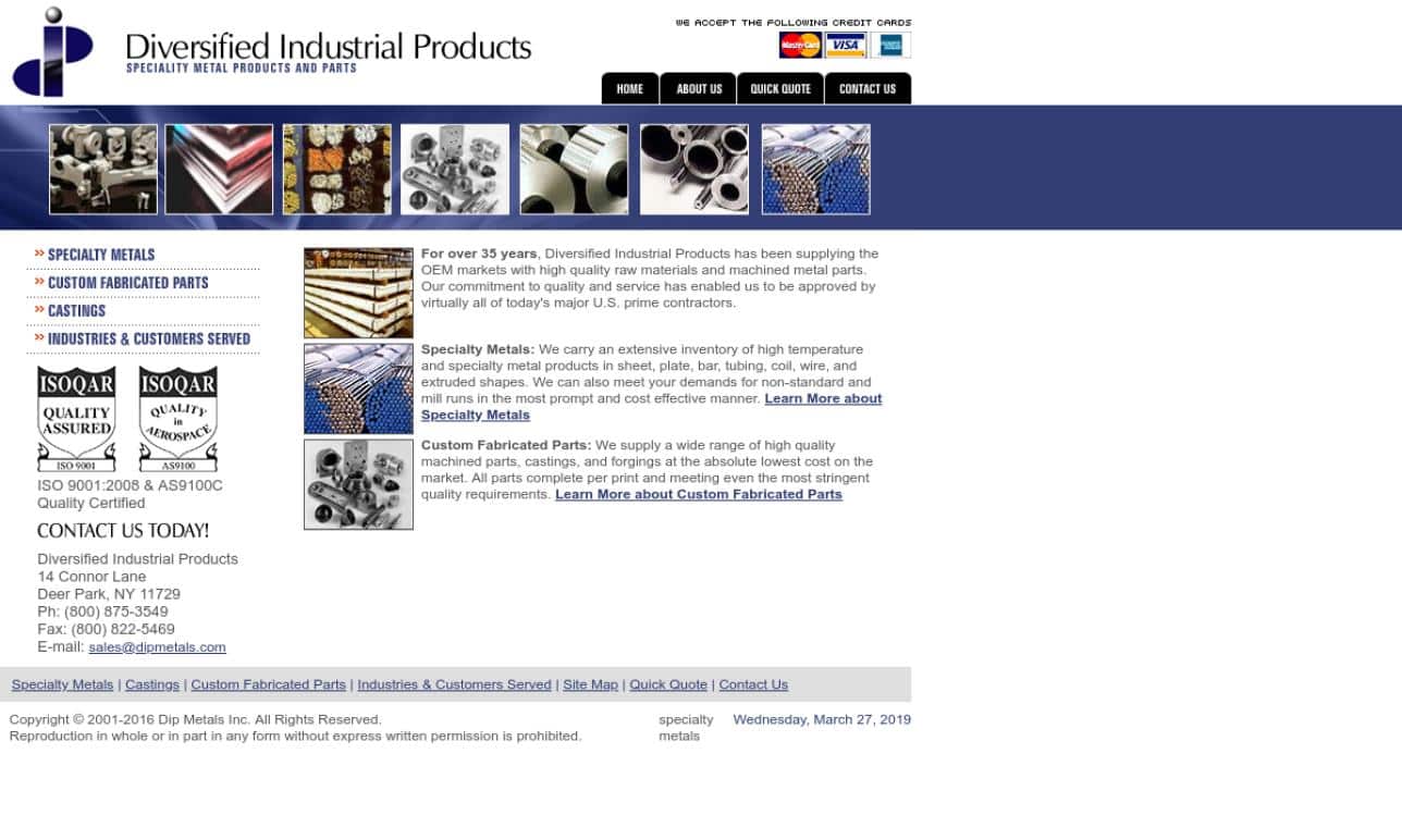 Diversified Industrial Products Diversified Industrial Products