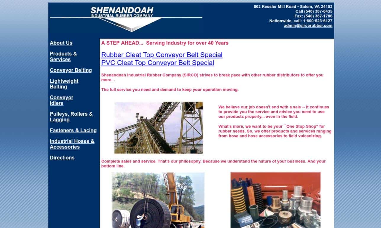 Shenandoah Industrial Rubber Company Shenandoah Industrial Rubber Company