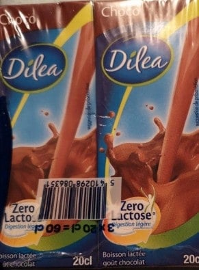 Boisson lactée goût chocolat 0 lactose