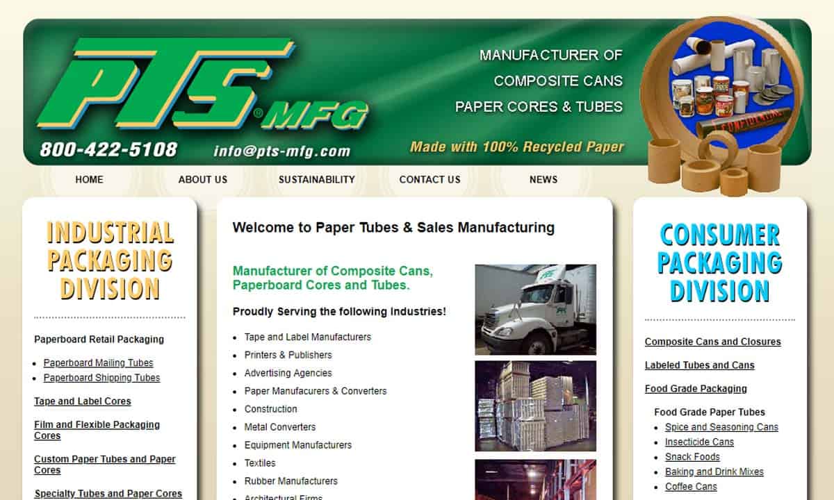 Paper Tubes & Sales Paper Tubes & Sales