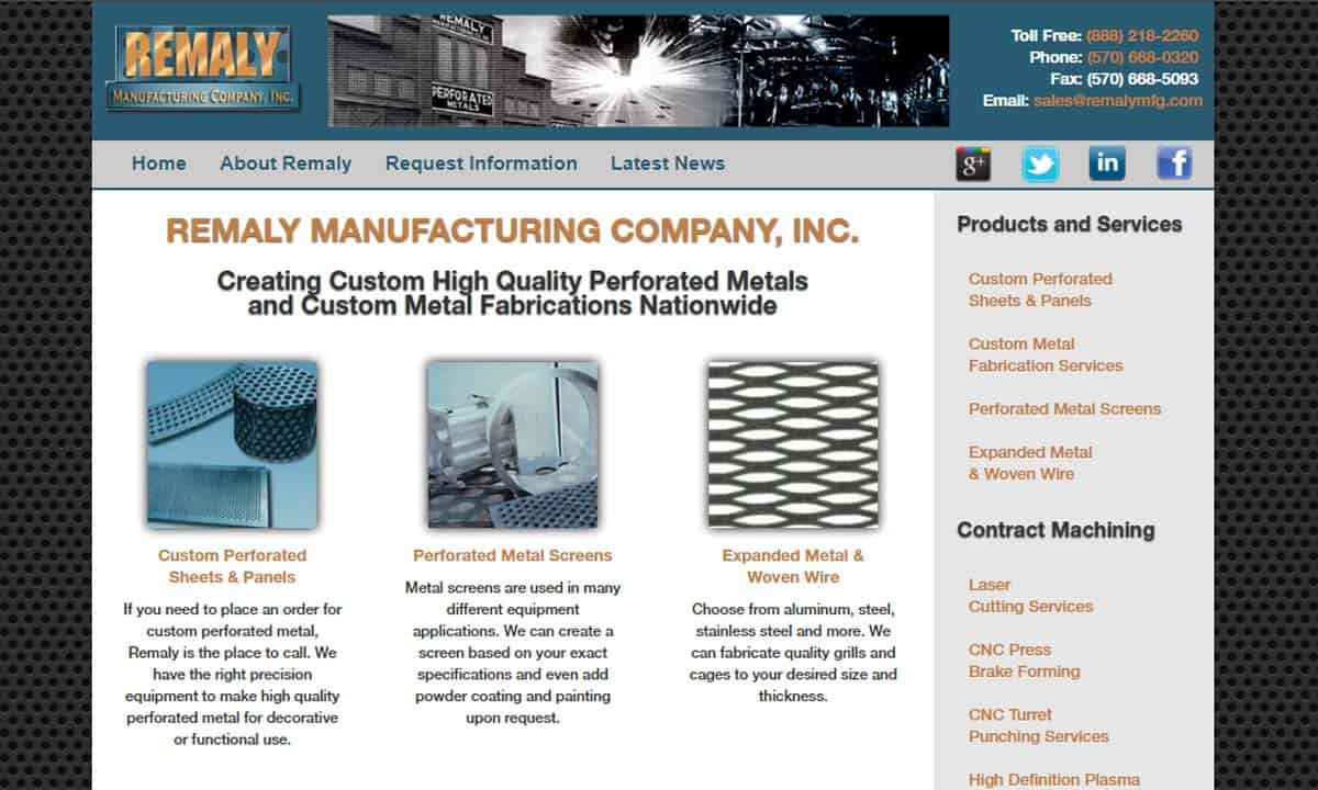 Remaly Manufacturing Company, Inc. Remaly Manufacturing Company, Inc.