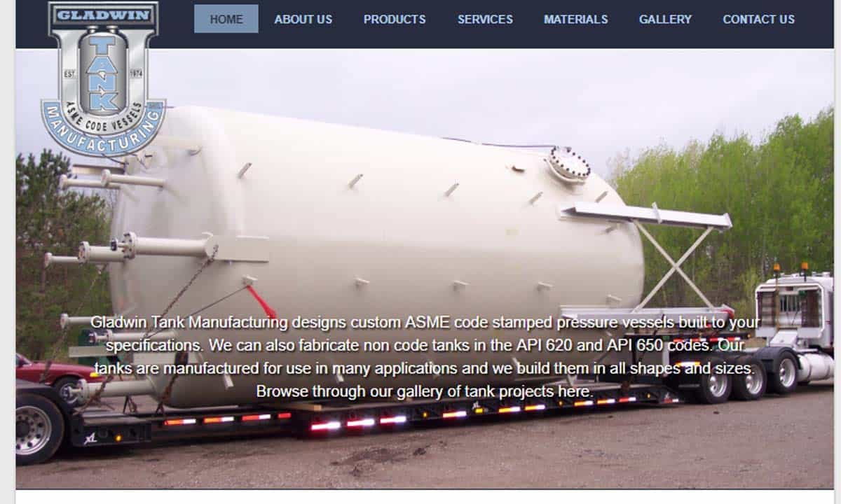 Gladwin Tank Mfg., Inc. Gladwin Tank Mfg., Inc.