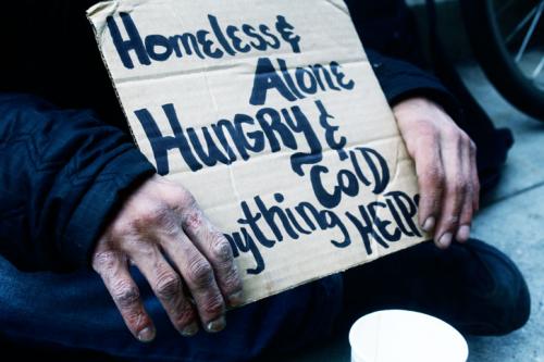 Homeless Alone Hungry Cold Johnny sits homeless alone hungry and cold begging for money led to the motivation for change change and help others succeed