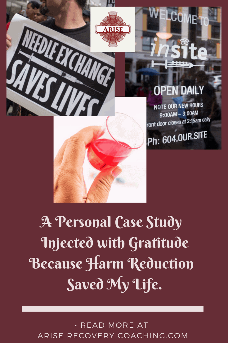 A personal Case Study Outlining Why Harm Reduction Works Pin for the blog post Harm reduction works