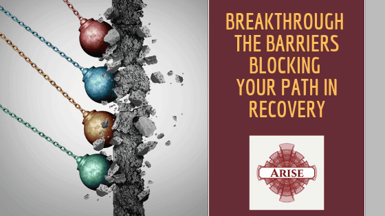 Roadblocks to recovery Blog post header learn how arise recovery coaching in nyc can help you breakthrough your roadblocks keeping you from finding fulfillment in recovery