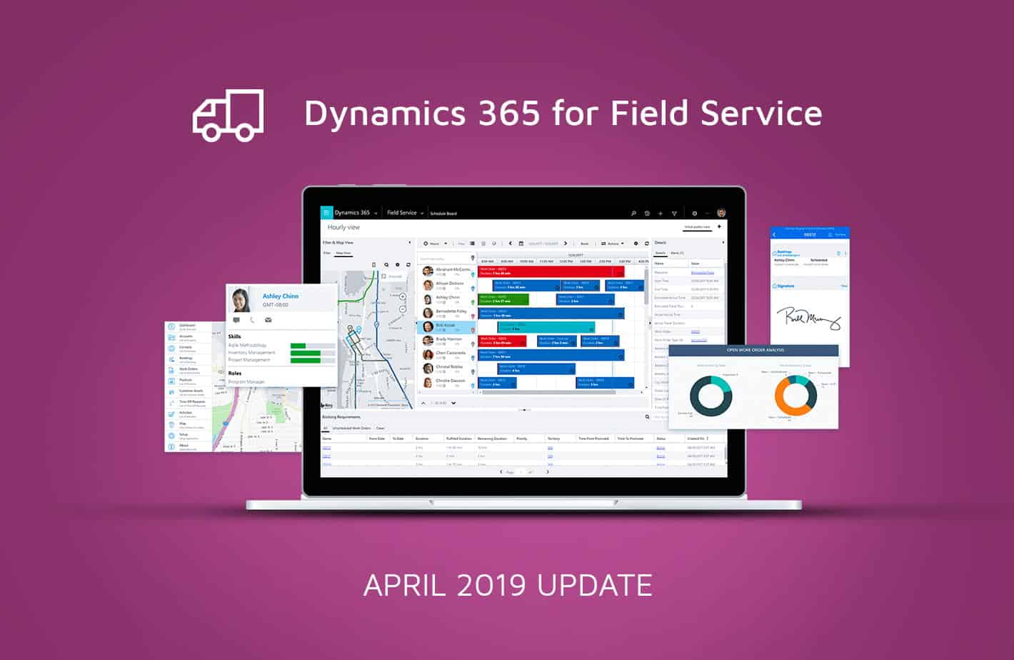 What’s New in Dynamics 365 for Field Service April 2019 Release What's new in Field Service blog banner
