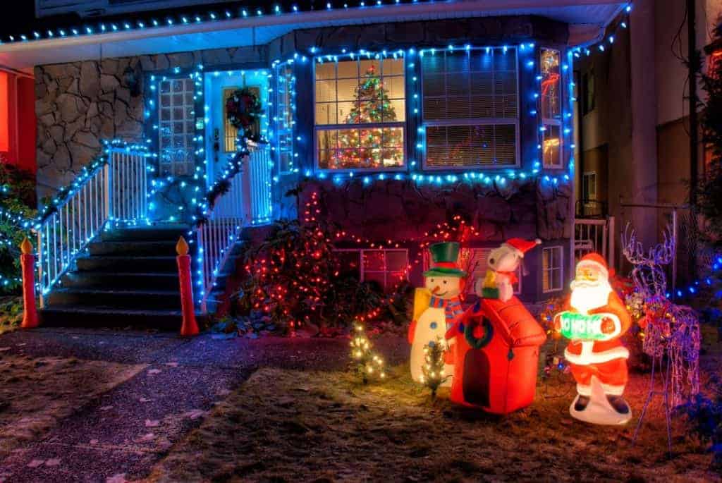 holiday lighting for Christmas on house