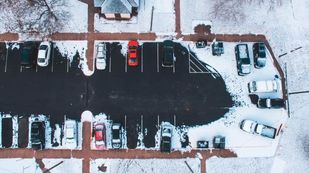 commercial snow properties and parking lots