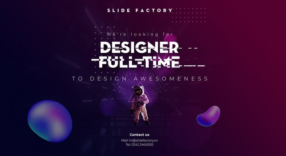 SLIDE FACTORY tuyển dụng Presentation Designer Full-time | PowerPoint