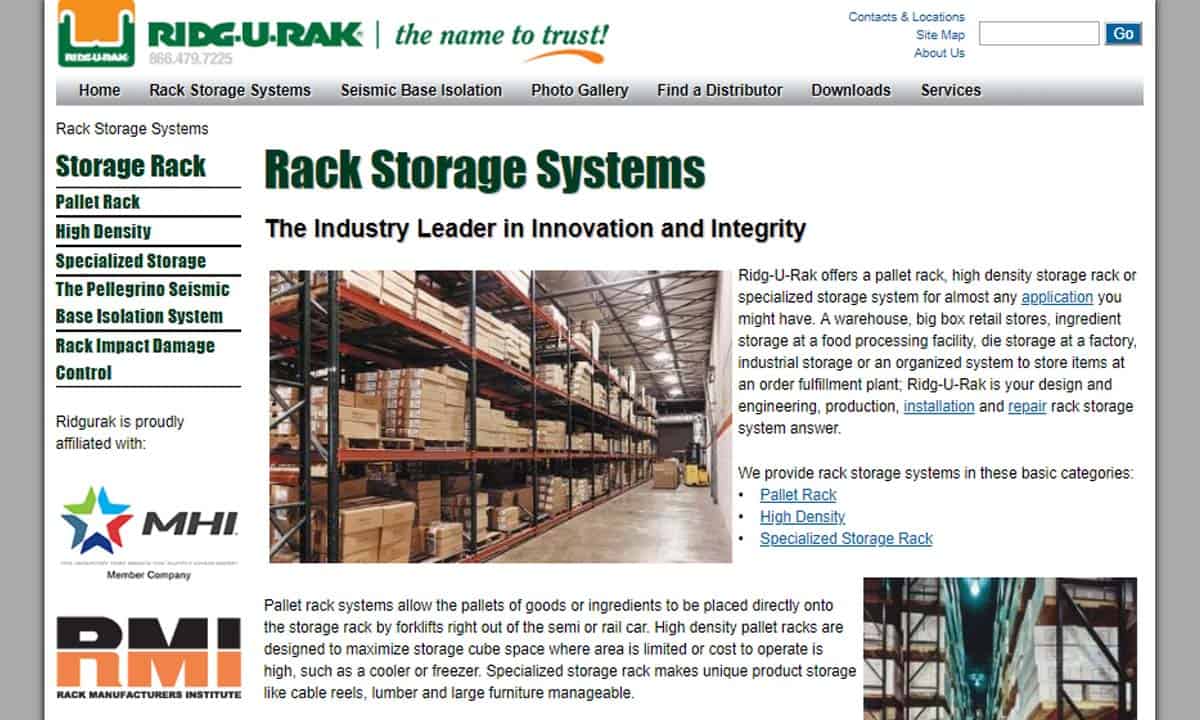 Ridg-U-Rak®, Inc. Ridg-U-Rak®, Inc.