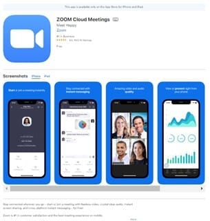 zoom app store