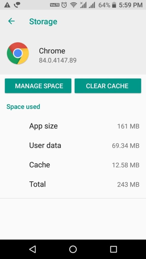 Clear App Cache