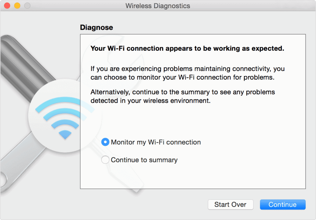 Monitor Wi-Fi connection