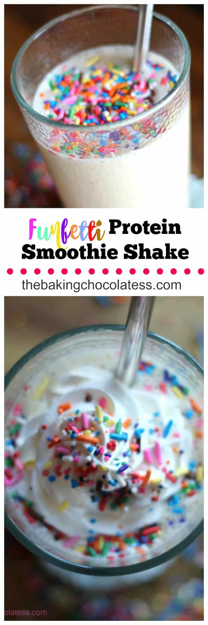 Skinny Funfetti Protein Smoothie Shake