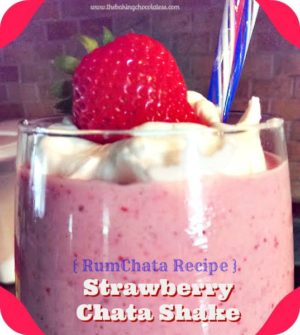 Strawberry RumChata Shake