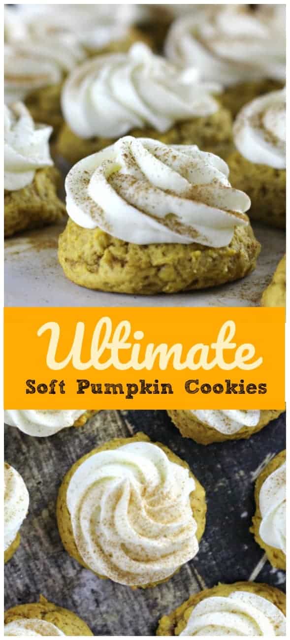 Ultimate Soft Pumpkin Cookies {Melt-in-your-Mouth}