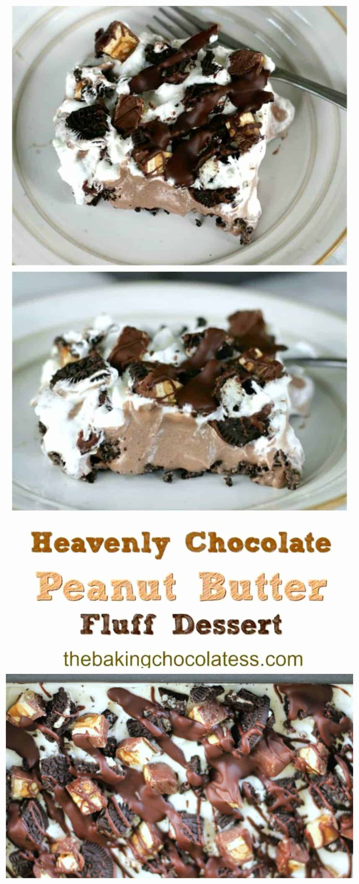 Heavenly Chocolate & Peanut Butter Fluff Dessert