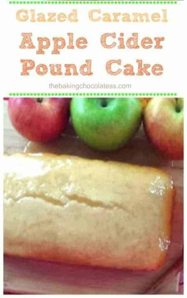 Glazed Caramel Apple Cider Pound Cake