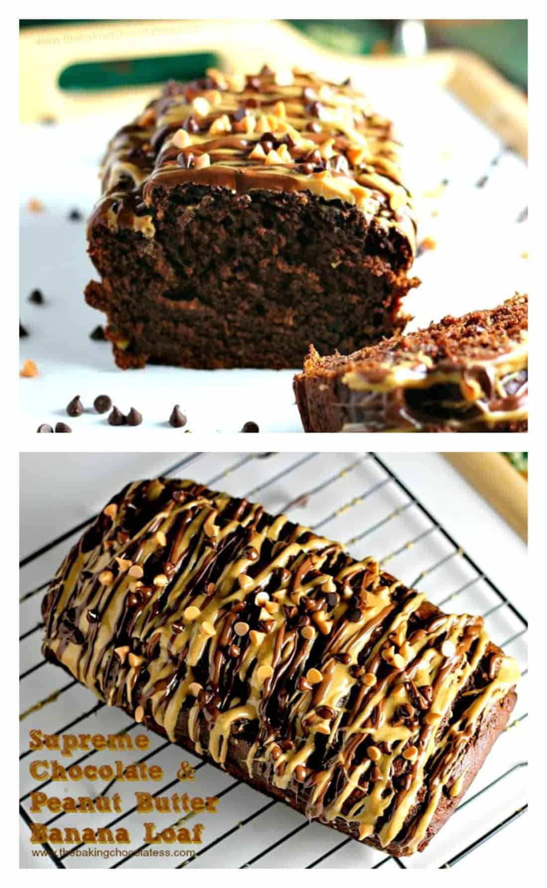 Supreme Chocolate & Peanut Butter Banana Loaf!