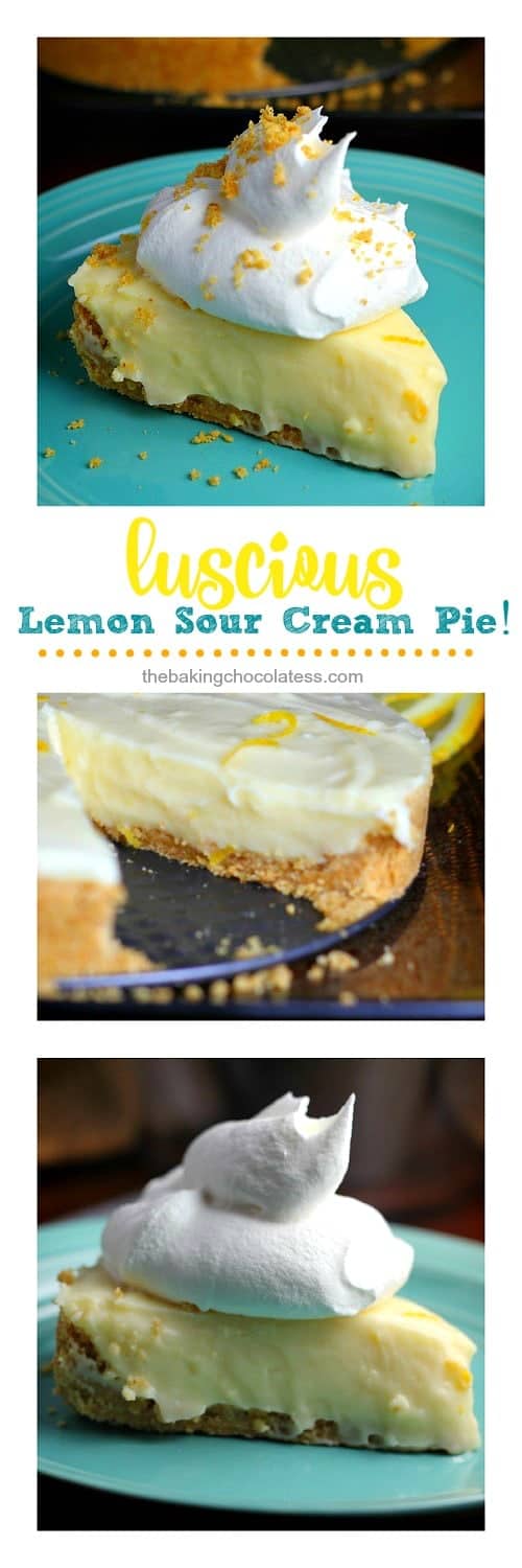 Luscious Lemon Sour Cream Pie!