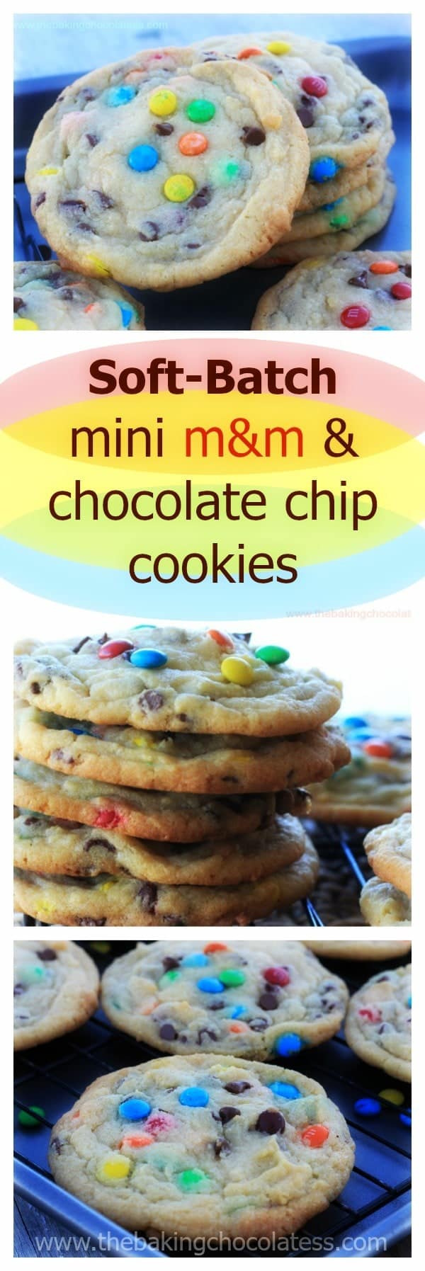 OMG! Soft-Batch Mini M&M & Chocolate Chip Cookies