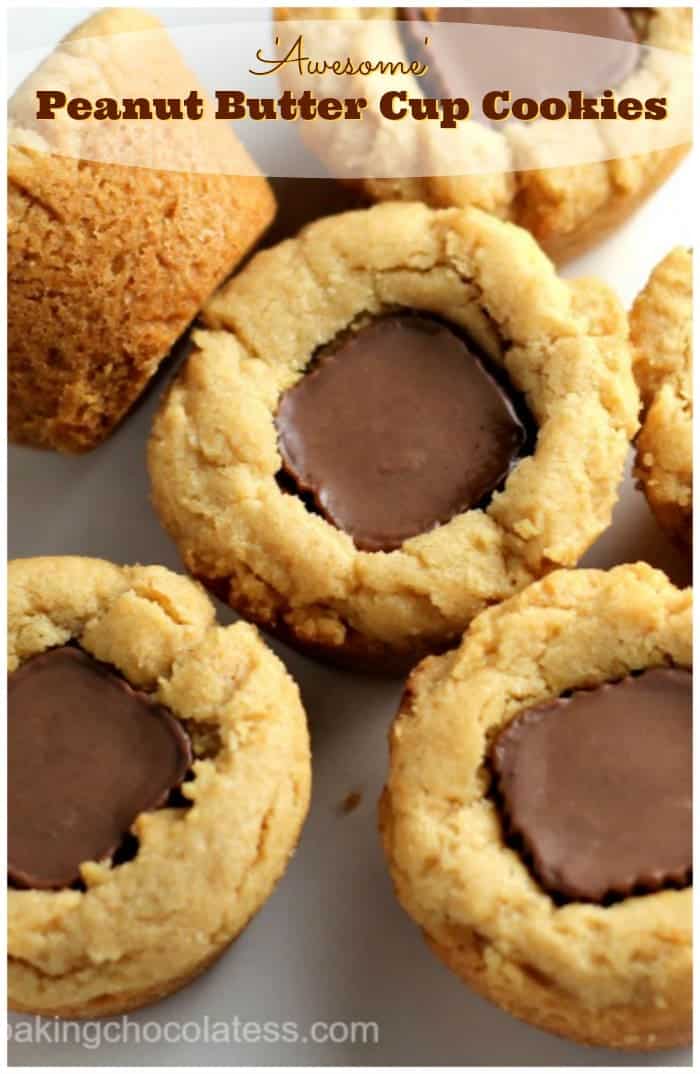 \'Awesome\' Peanut Butter Cup Cookies