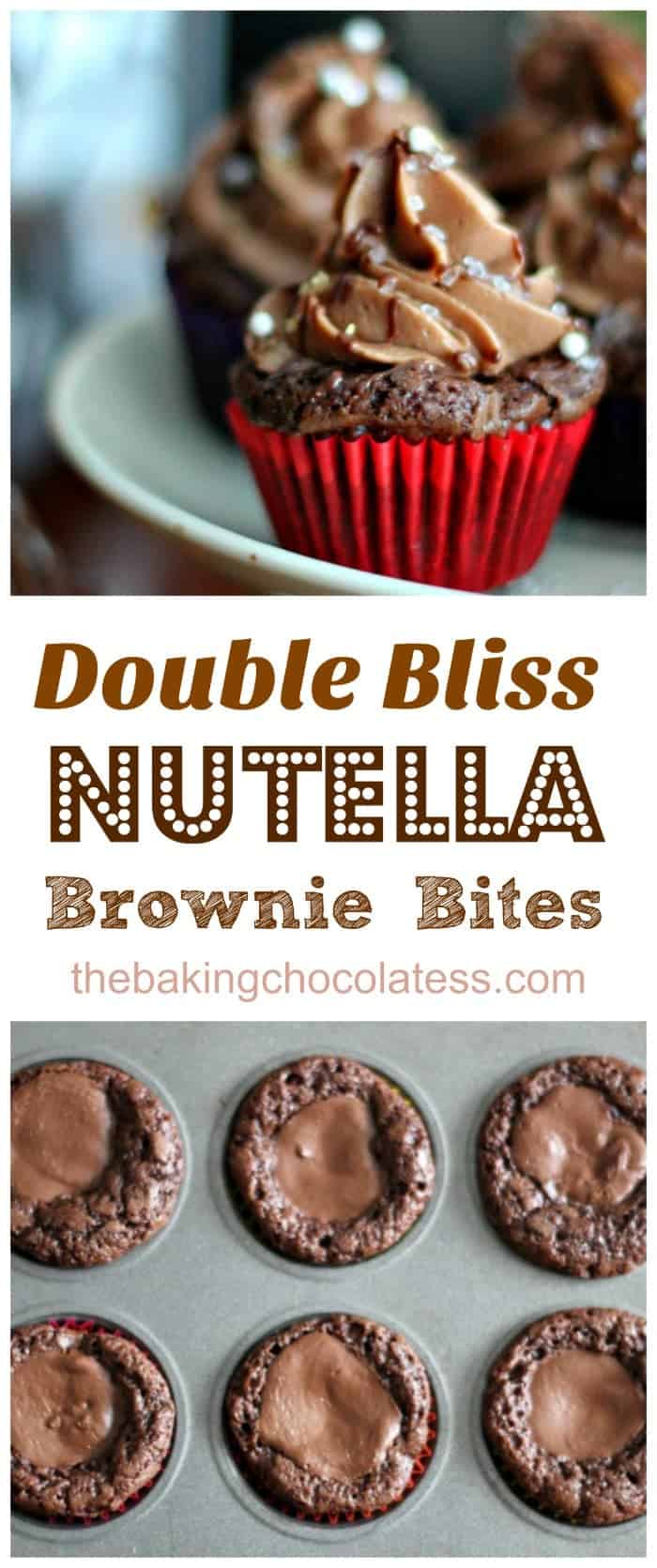 Double Bliss Nutella Brownie Bites