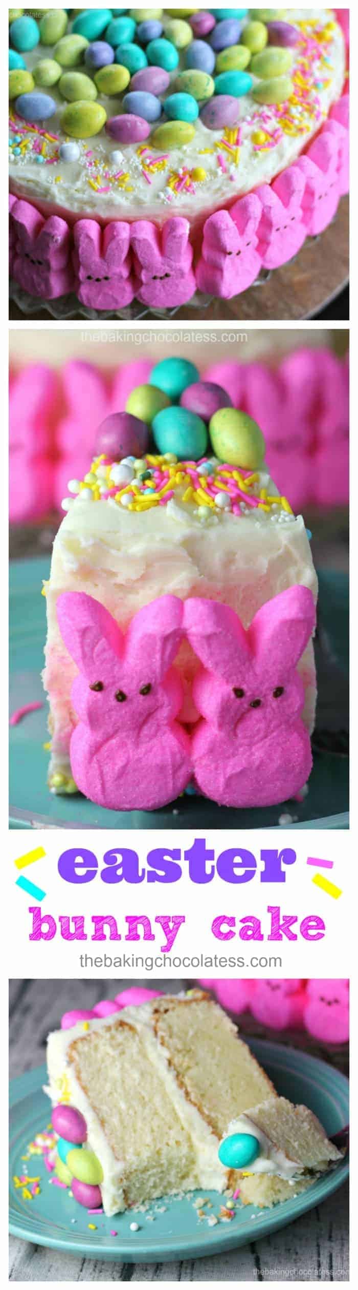 Easy To Decorate Easter Bunny Cake