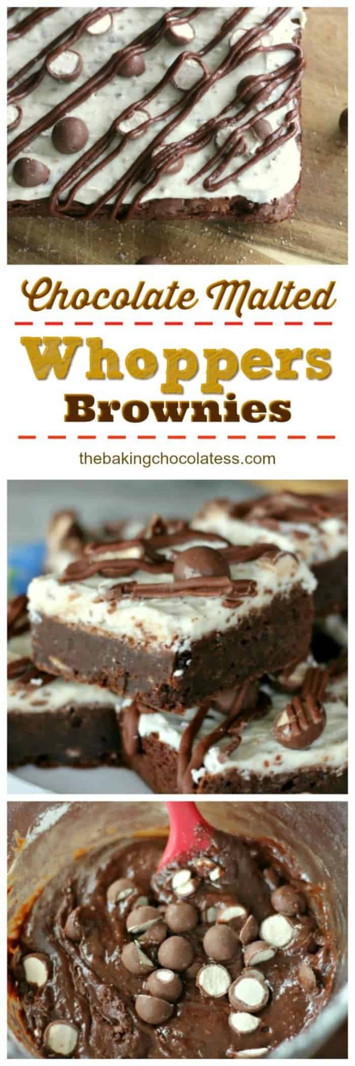 Triple Chocolate Malted Whoppers Brownies