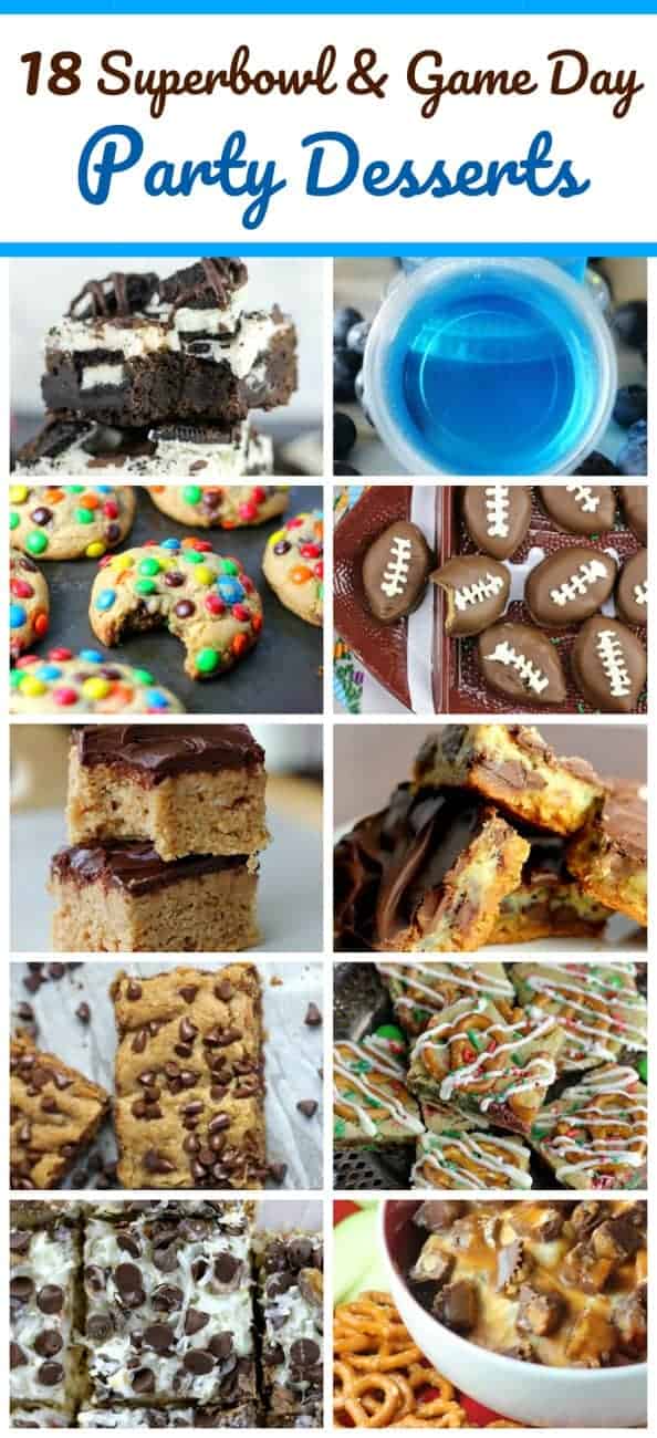 18 Superbowl & Game Day Party Desserts