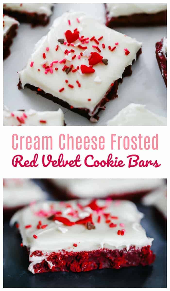 Red Velvet Cookie Bars