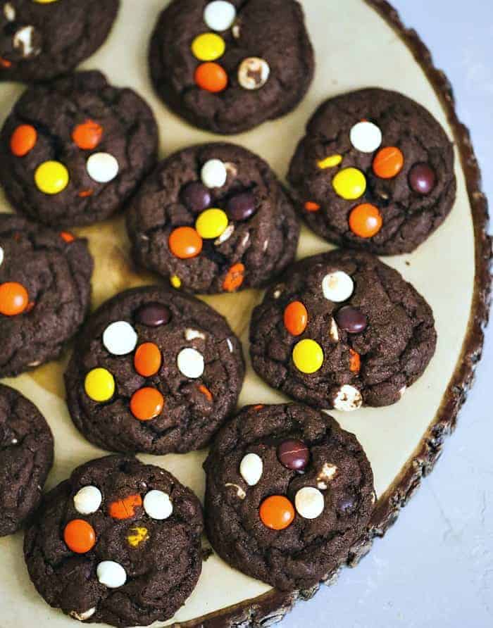 Reese\'s Peanut Butter Chocolate Fudge Cookies